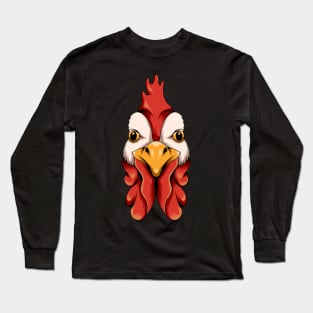 Vintage rooster head Long Sleeve T-Shirt